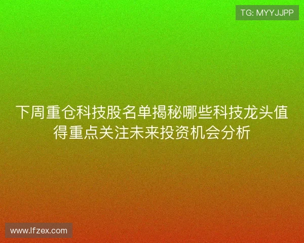下周重仓科技股名单揭秘哪些科技龙头值得重点关注未来投资机会分析